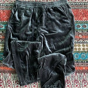 Gap Gray Velvet Joggers XS